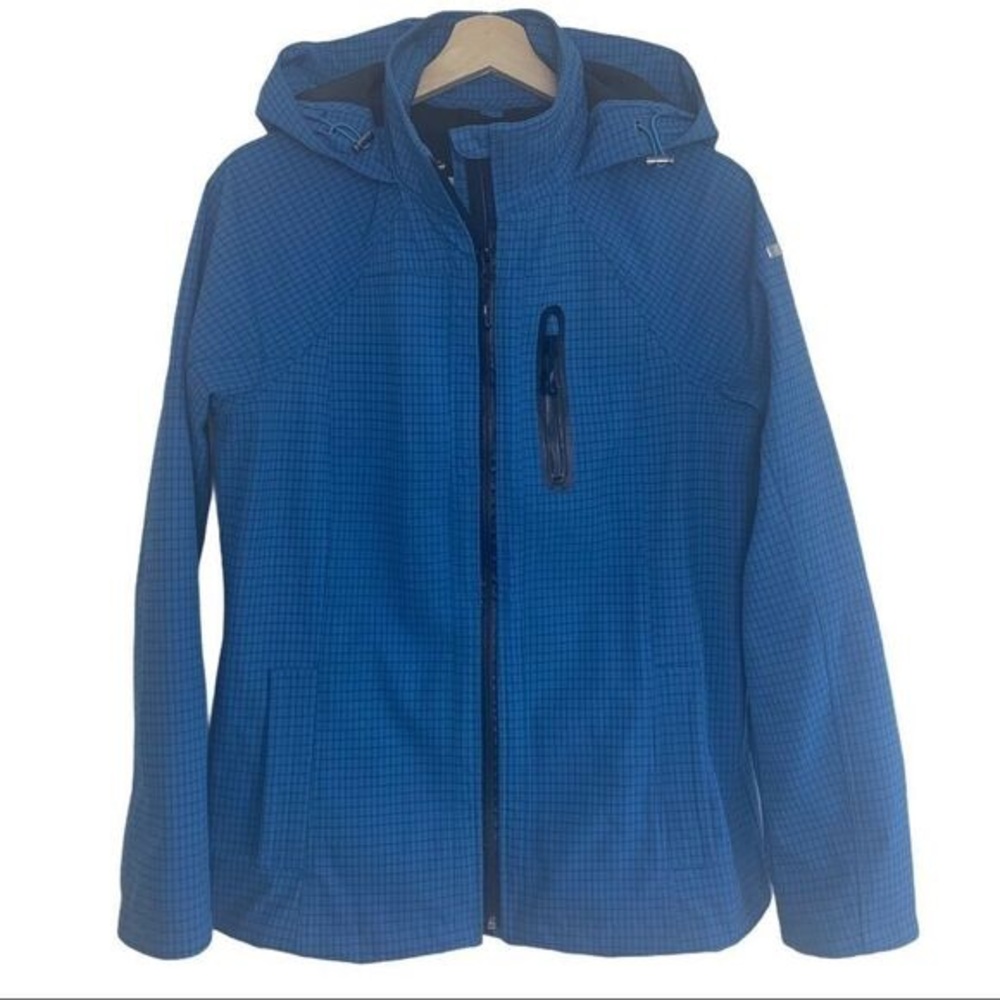 Chillax Blue Plaid Windbreaker Jacket